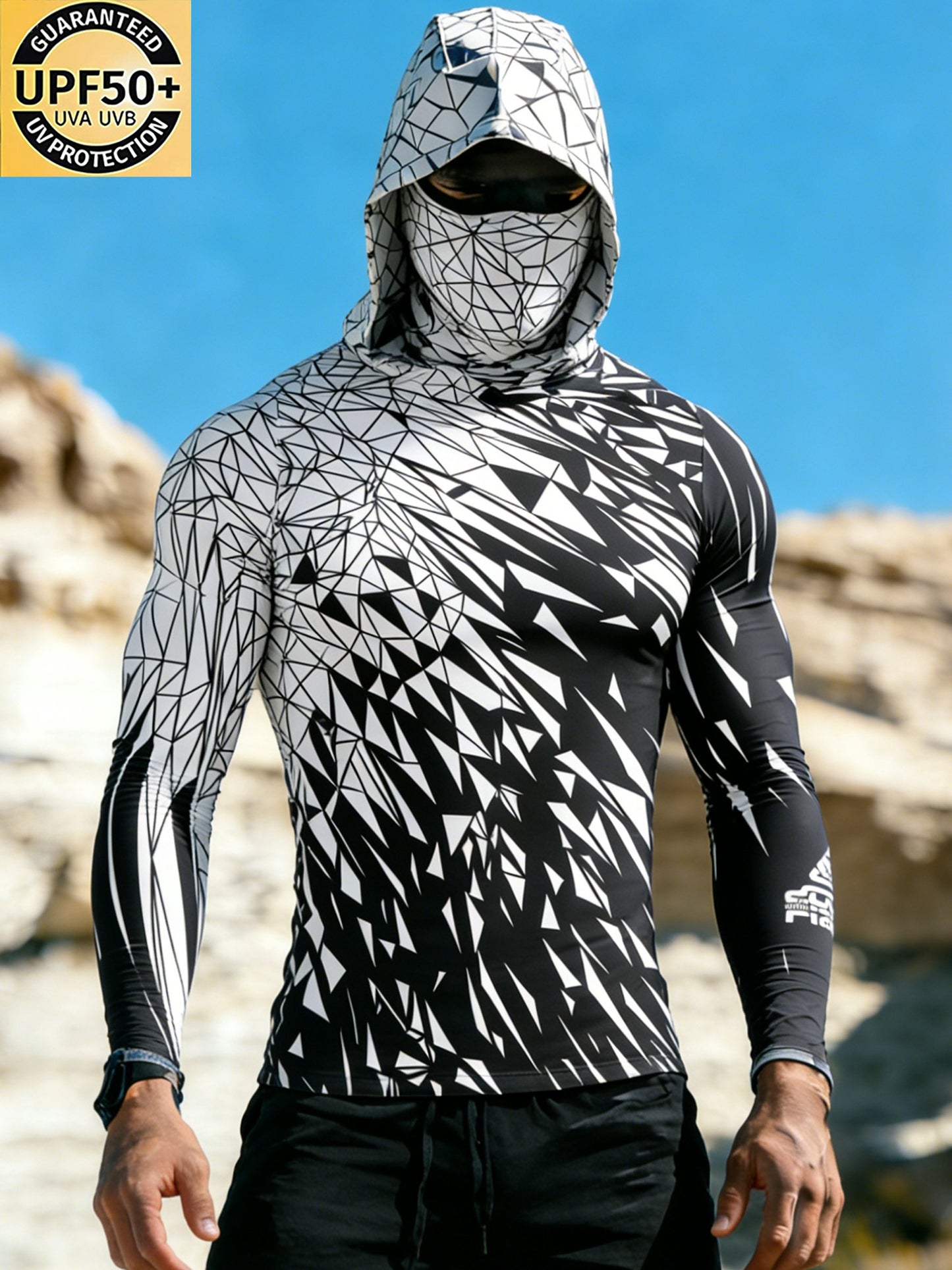 Men's VECTOR CRUSH Sun Protection Print Top
