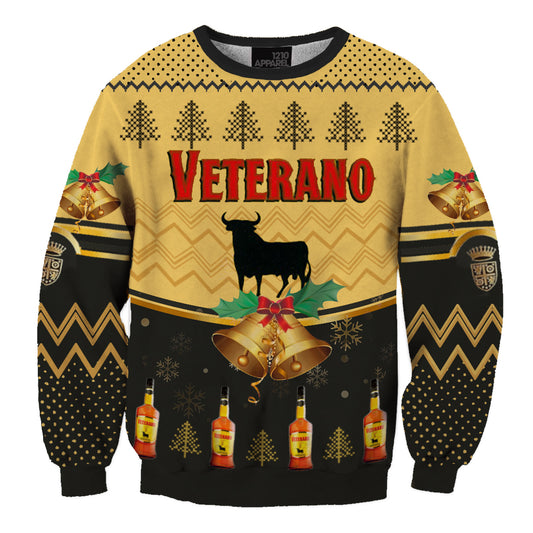 Unisexbrandy Veterano 3D Print Fun Christmas Sweatshirt