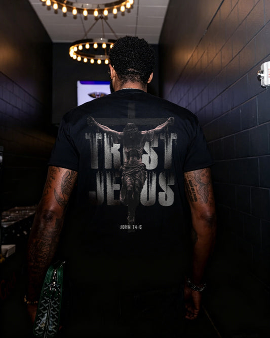Trust Jesus John 14:6 Printed Men's T-shirt