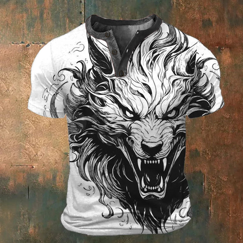 Animal Fashion Retro Vintage Classic Men's 3D Printed T-Shirt