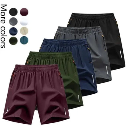 Men's  5-Pack Quick-Dry Shorts – Lightweight Breathable Athletic & Casual Shorts