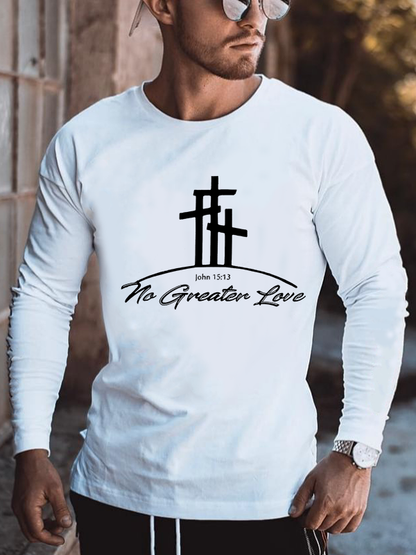 No Greater Love  Cotton Long Sleeve T-Shirt