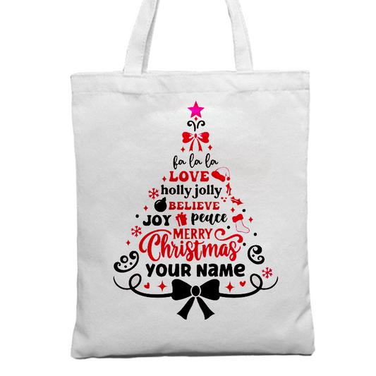 Christmas Tree Christmas Gift Tote Bag Canvas Bag
