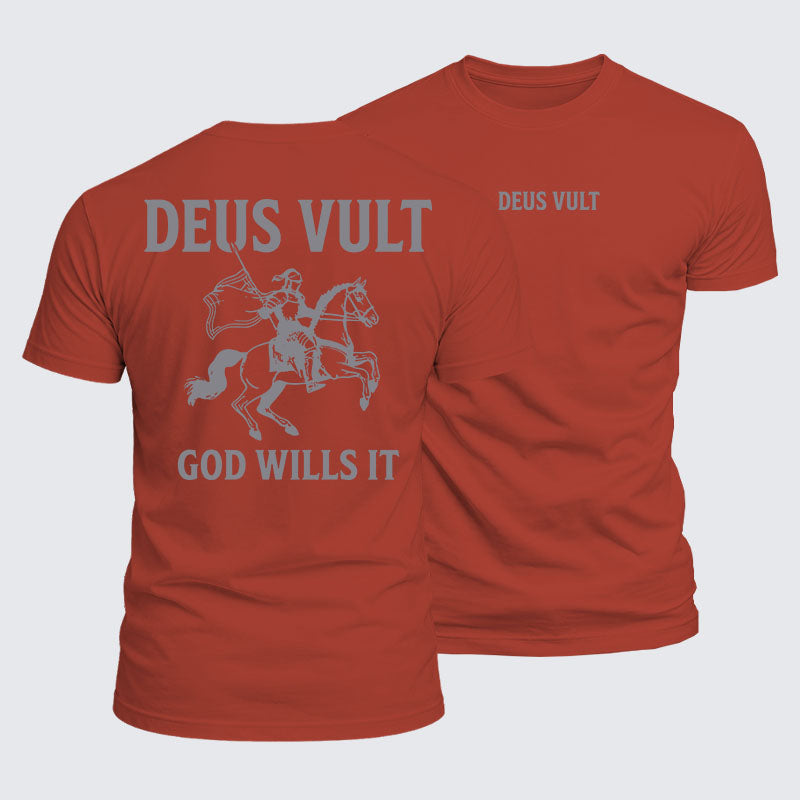 Luxe Mercerized Cotton Tee - Deus Vult