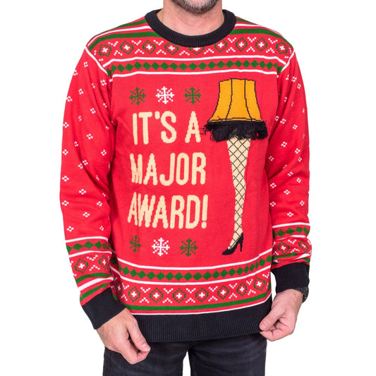 Unisex A Christmas Story Print Crew Neck Ugly Christmas Sweatshirt