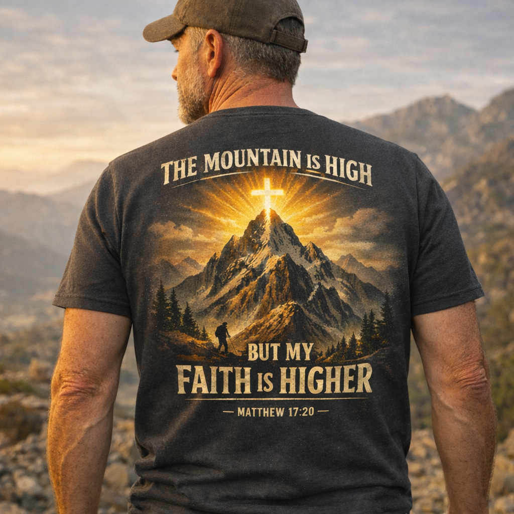 The Mountain Is High But My Faith Is Higher T-Shirt