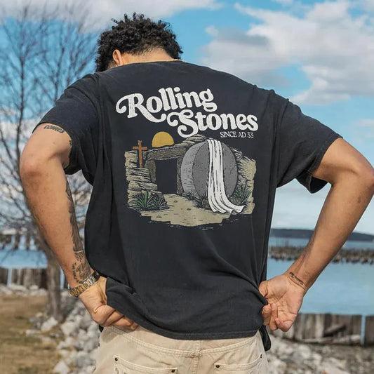 Rolling Stones Since Ad 33 Printed Men's T-shirt