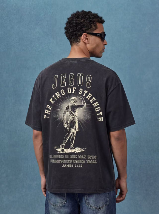 Jesus The King of Strength Graphic Unisex Tee