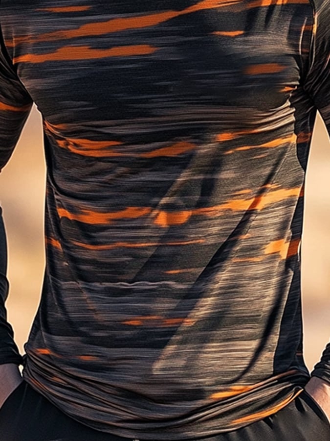 Men's Outdoor Sun Protection Breathable Cool Hooded Sun Protection Long Sleeve Top