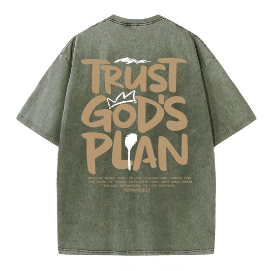Trust God's Plan Christian Heavy Cotton T-Shirt