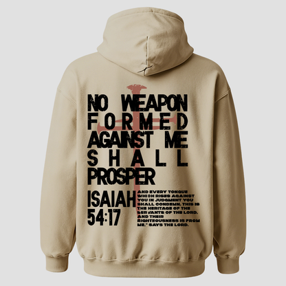 No Weapon Formed Against Me Shall Prosper Printed Men's Hoodie