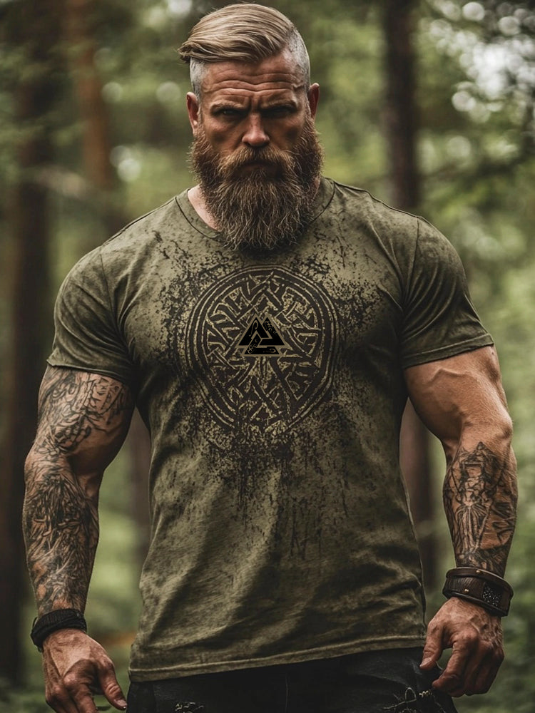 Viking Totem Vintage Men's T-shirt