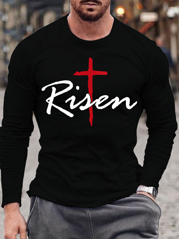 Red Cross Risen Long Sleeve T-shirt