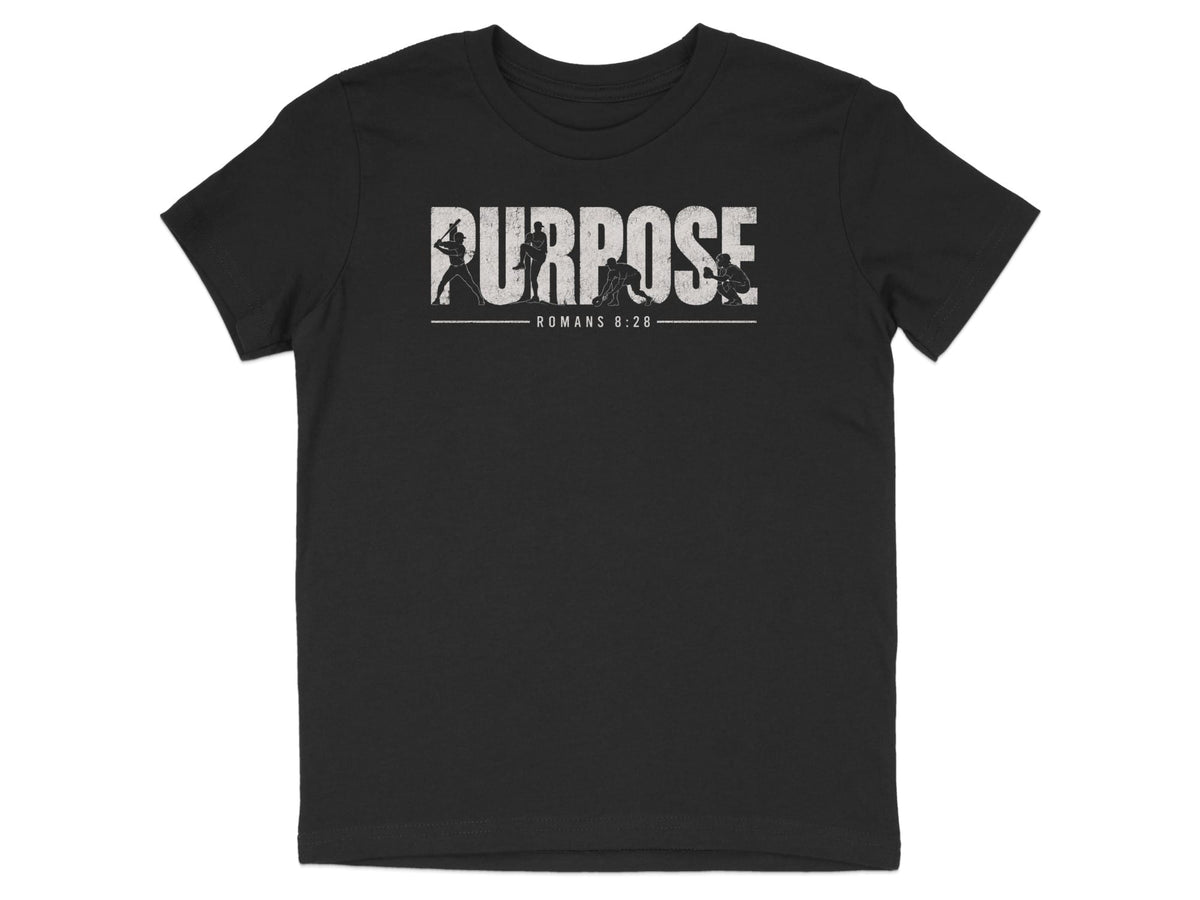 Romans 8:28 Baseball Youth T-Shirt