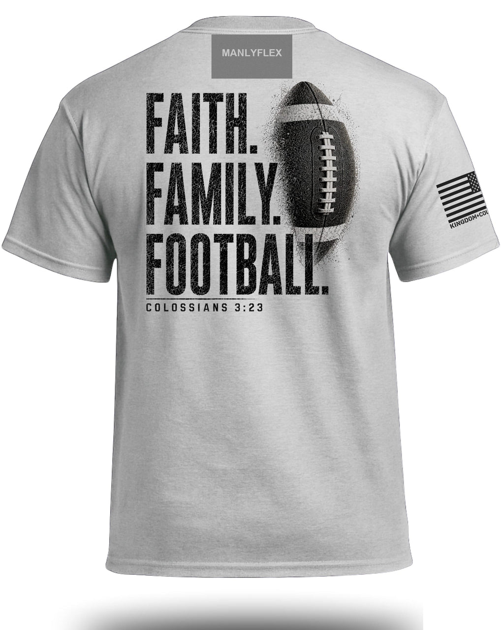 Faith Family Football T-Shirt