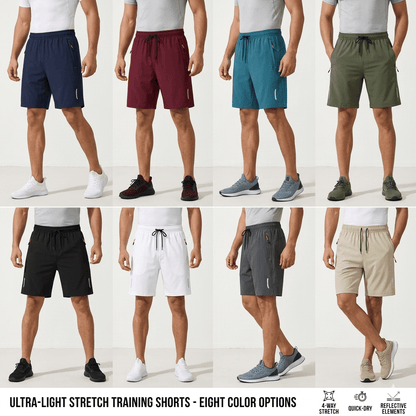 Men's  5-Pack Quick-Dry Shorts – Lightweight Breathable Athletic & Casual Shorts