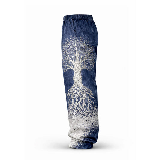 Men's Viking Retro Tree Of Life Compass Valknut Celtic Style Nordic Pants