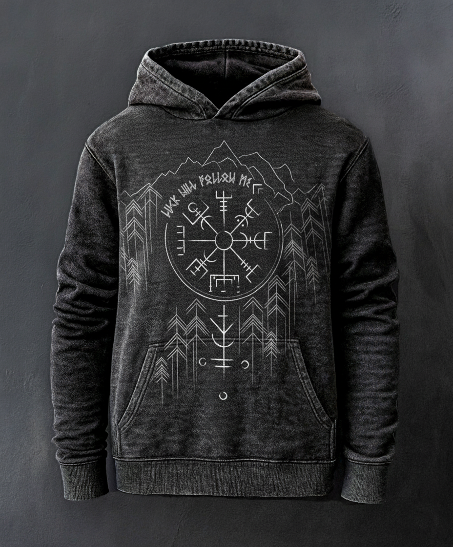Viking Runes Digital 3D Printed Unisex Casual Hoodie