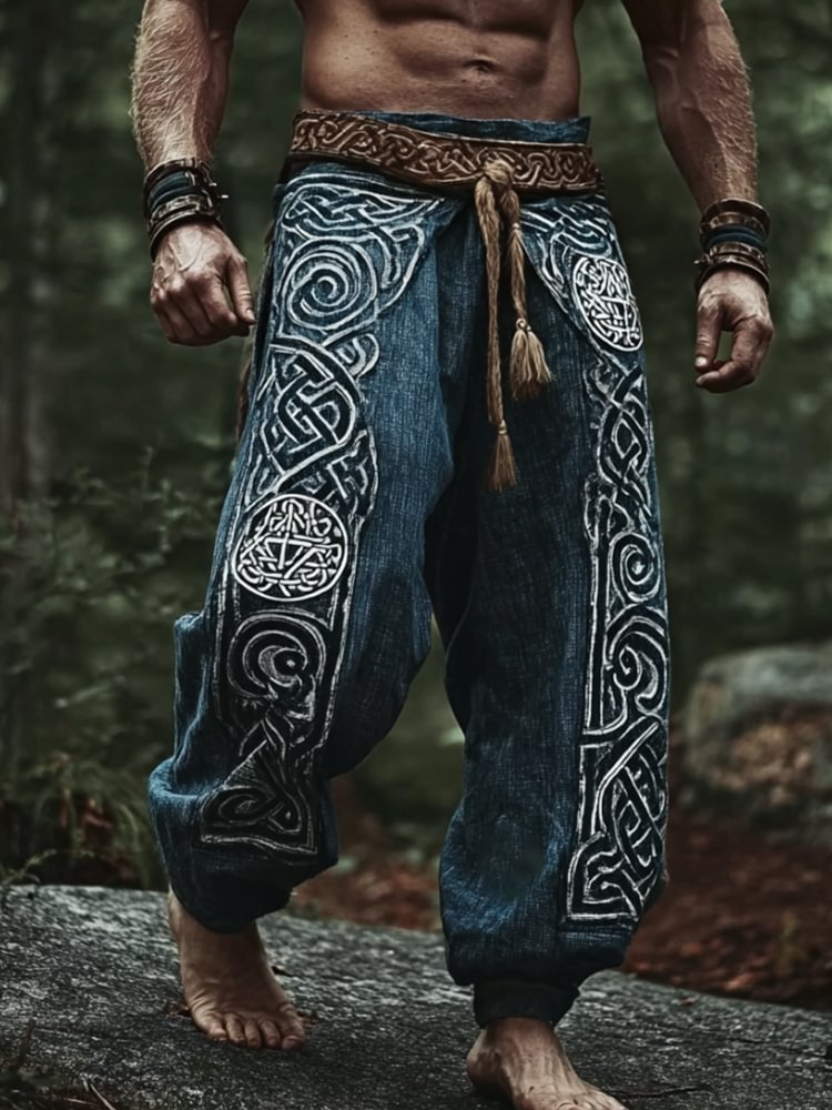Men's Viking Style Celtic Knot Casual Sports Pants