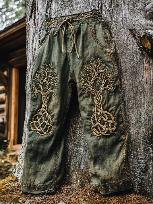 Men's Viking Totem Nordic Tree Of Life Runes Knot Pants