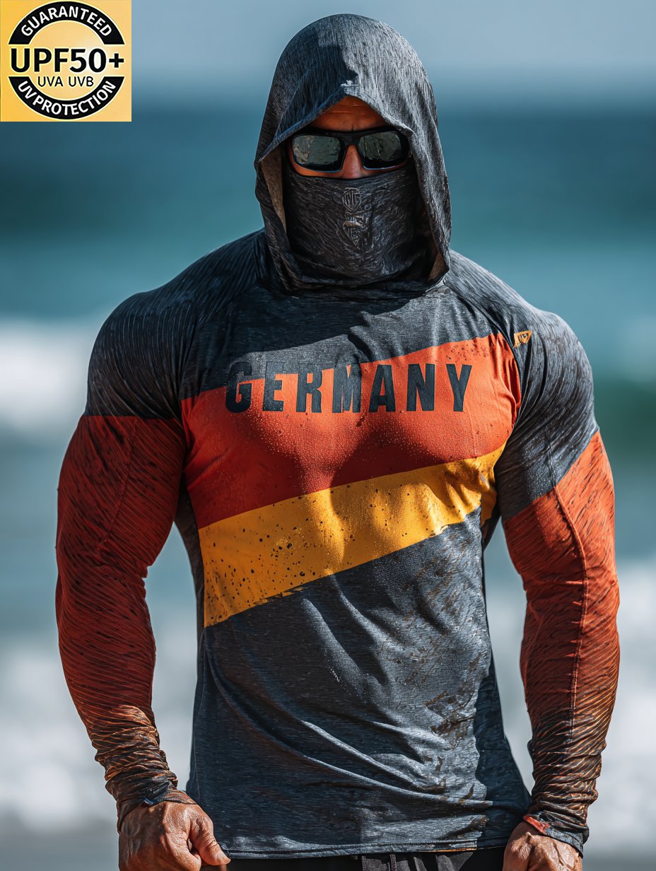 Men's Germany Hooded Sun Shield Shirt