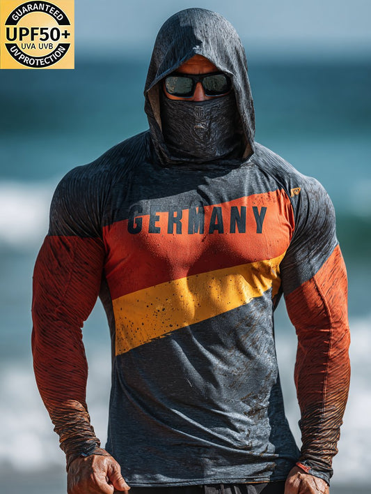 Men's Germany Hooded Sun Shield Shirt