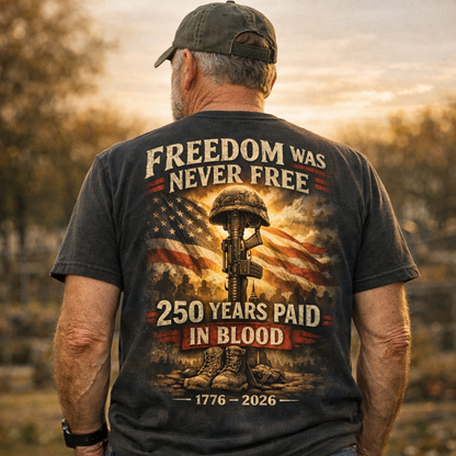 Freedom Was Never Free – 250 Years Paid In Blood T-Shirt