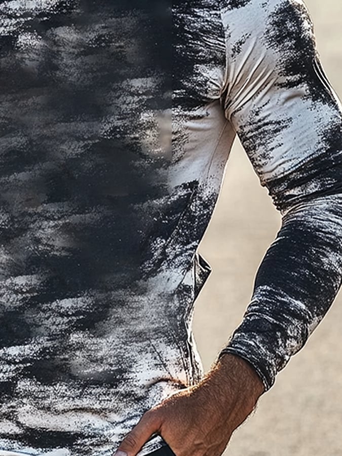 Men's Outdoor Sun Protection Breathable Cool Hooded Sun Protection Long Sleeve Top