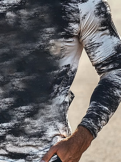 Men's Outdoor Sun Protection Breathable Cool Hooded Sun Protection Long Sleeve Top