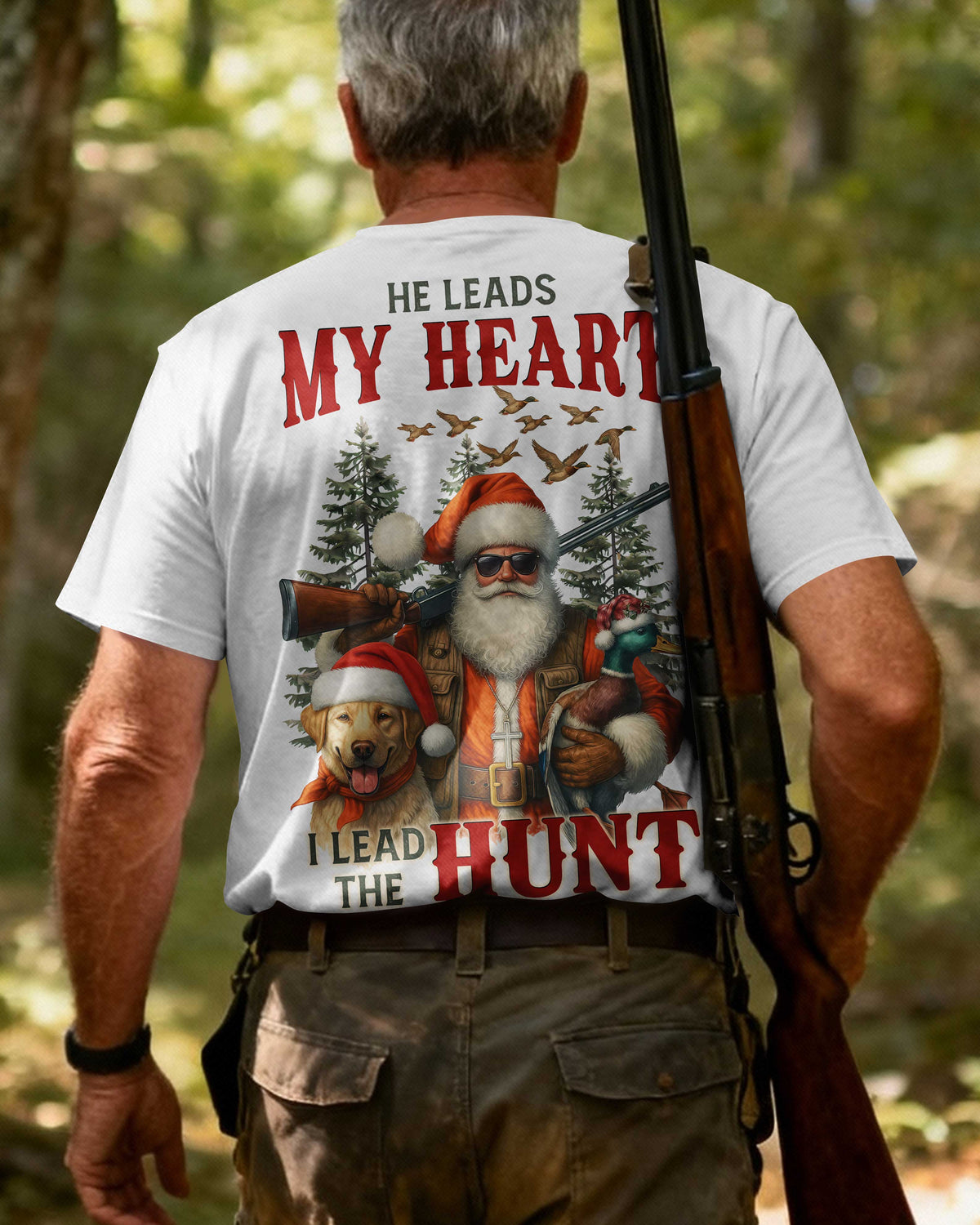 He Leads My Heart I Lead The Hunt T-Shirt