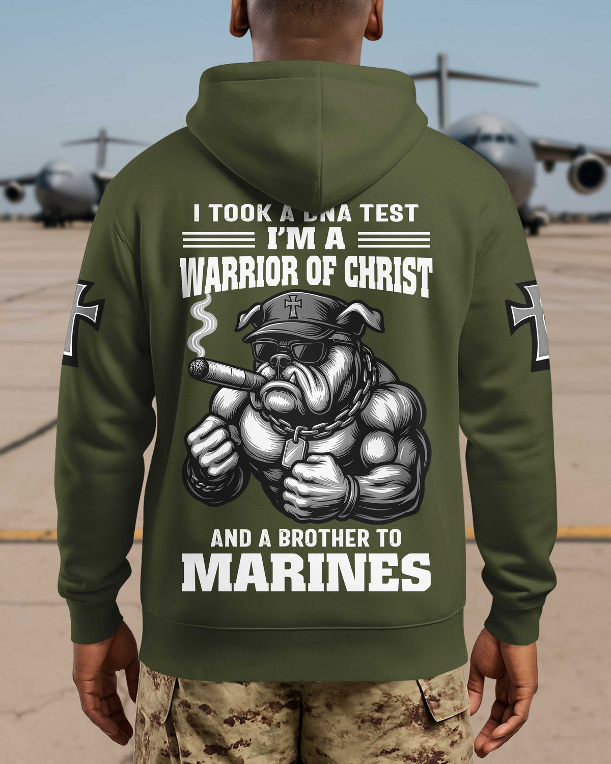 I Took A Dna Test I'm A Warrior Of Christ And A Brother To Marines Hoodie