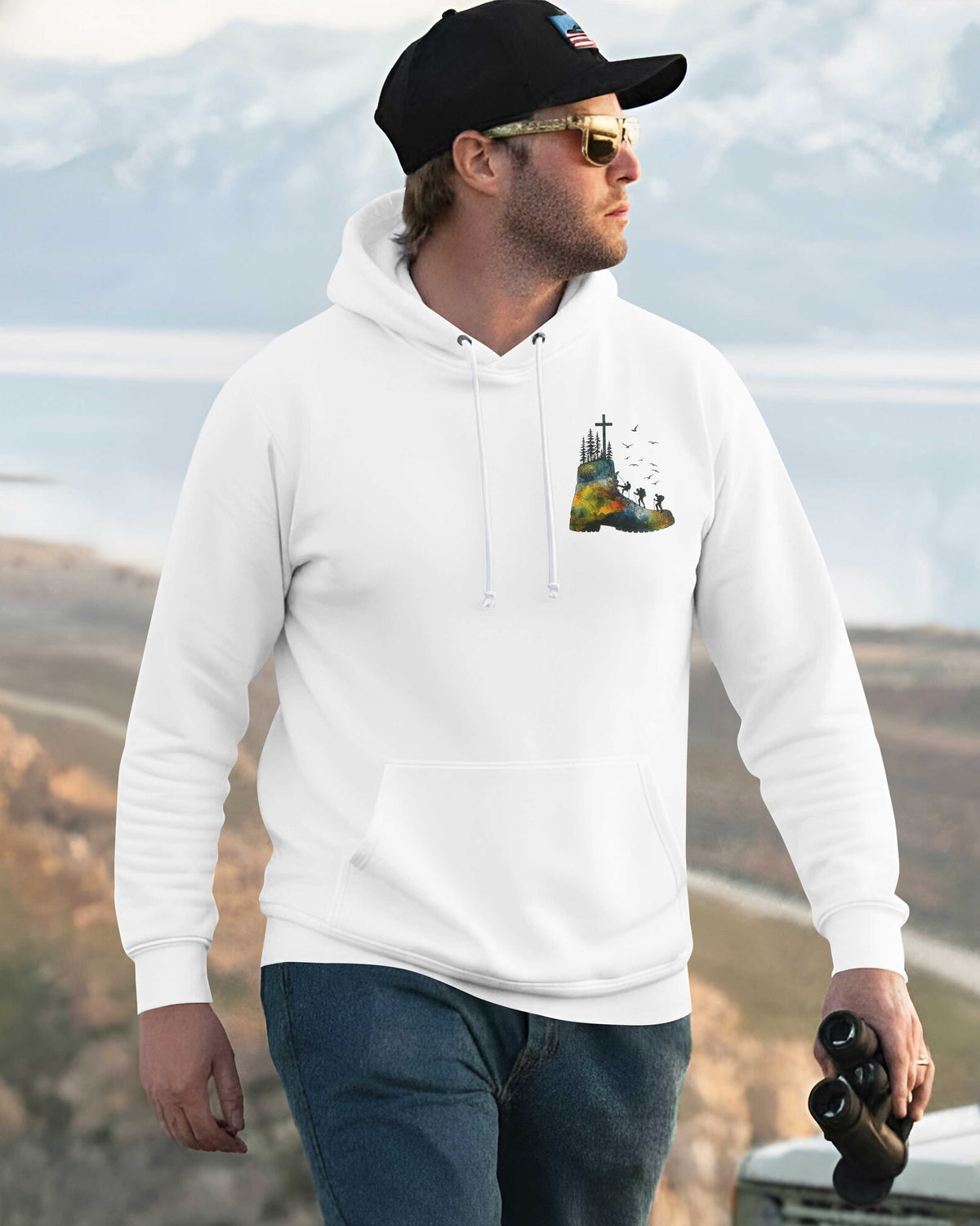 When God Gives You Mountains Put On Your Boots And Follow His Path Hoodie