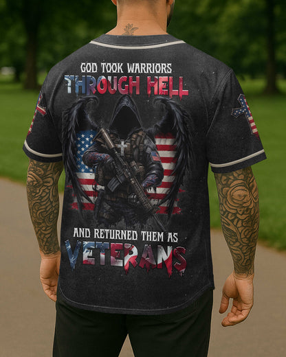 God Took Warriors Through Hell And Returned Them As Veterans T-Shirt