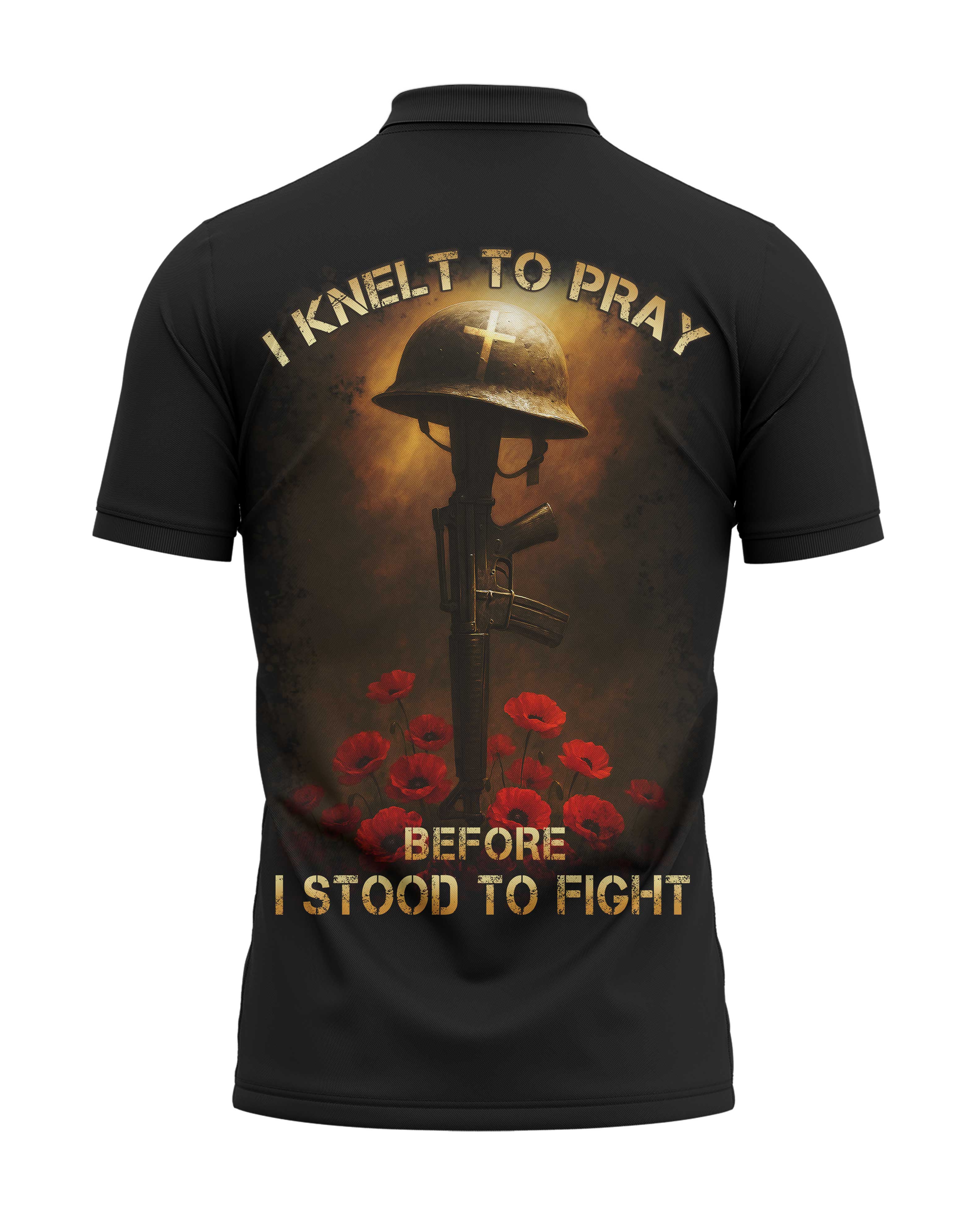 I Knelt To Pray All Over Print Polo
