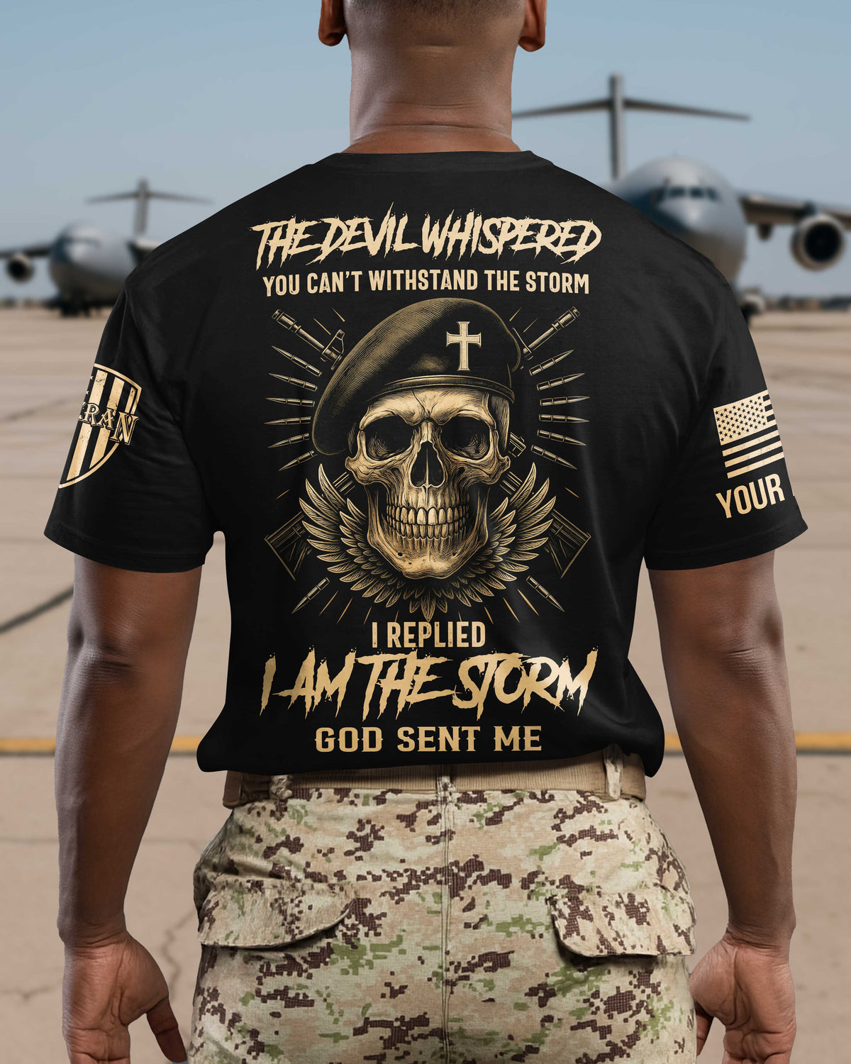 Personalized The Devil Whispered You Can’t Withstand The Storm T-Shirt