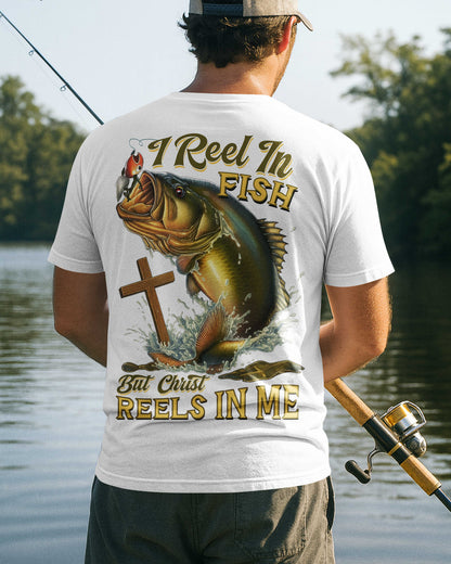 I Reel In Fish But Christ Reels In Me All Over Print T-Shirt