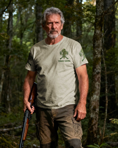God Created All Men Equally But Only The Strongest Go Hunting All Over Print T-Shirt