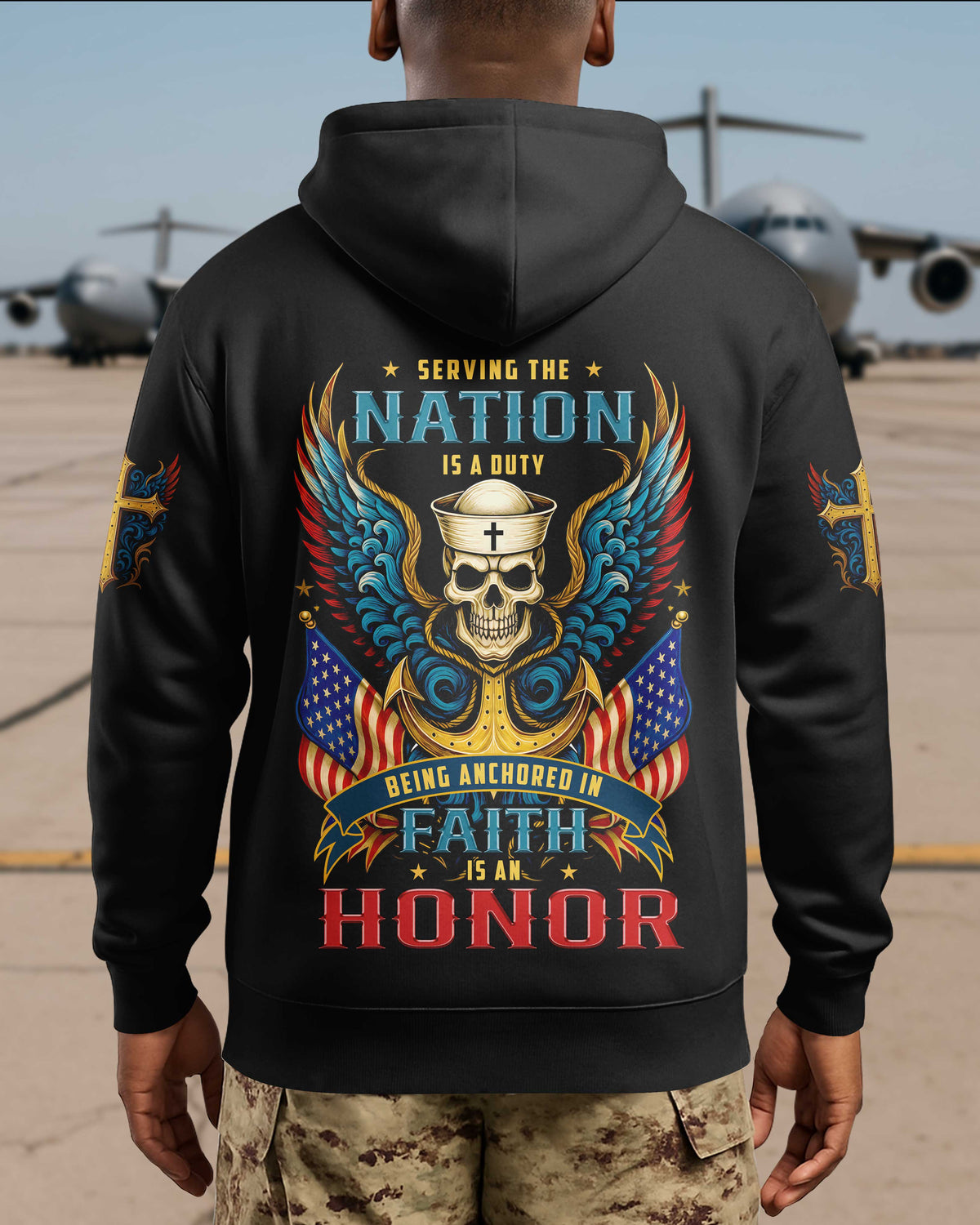 Serving The Nation Is A Duty Being Anchored In Faith Is An Honor T-Shirt