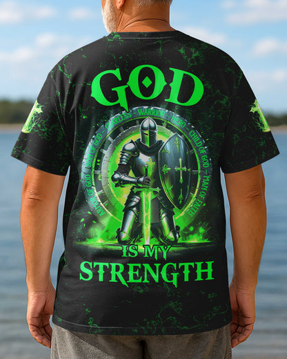 God Is My Strength All Over Print T-Shirt