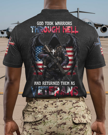 God Took Warriors Through Hell And Returned Them As Veterans T-Shirt