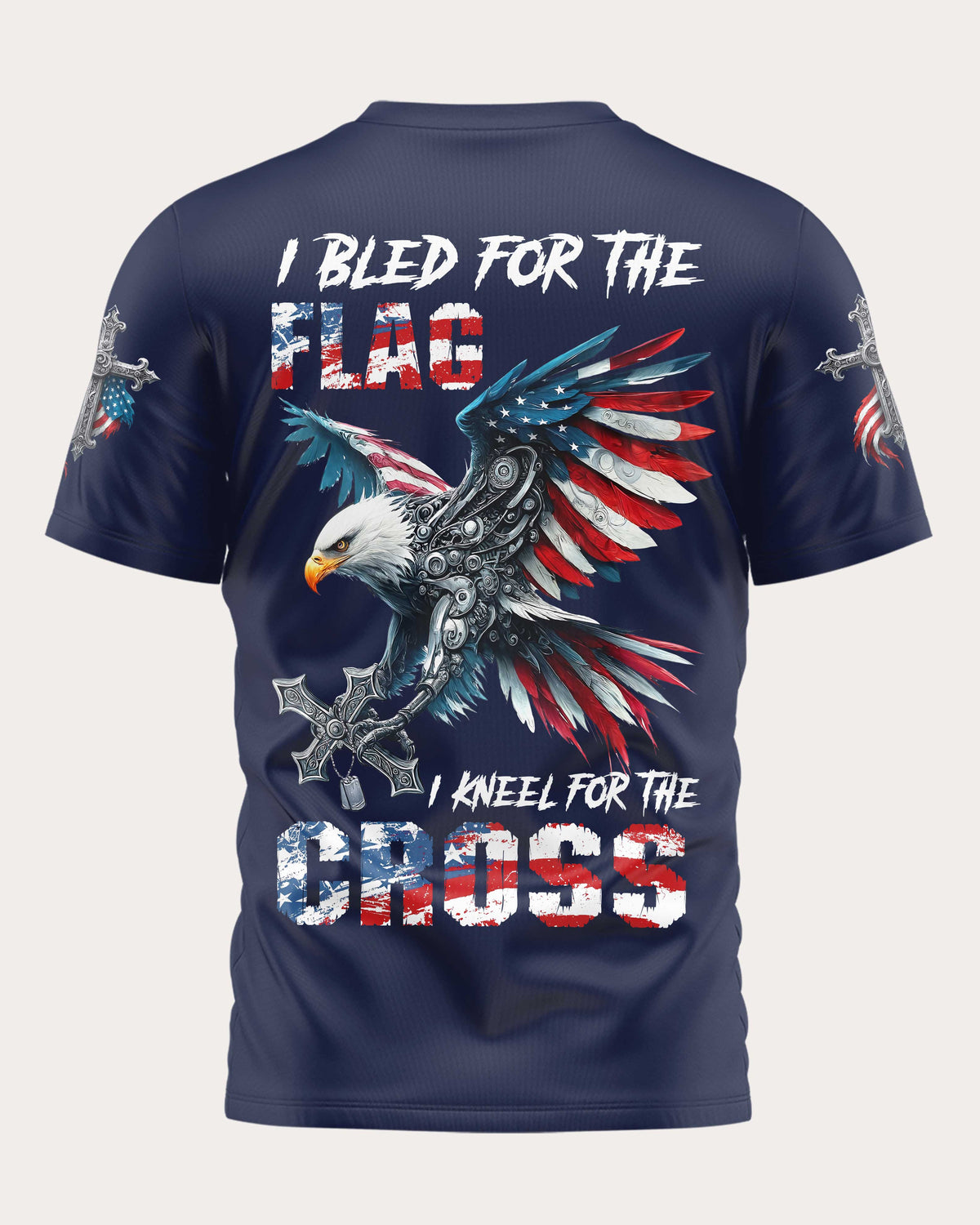 I Bled For The Flag I Kneel For The Cross T-Shirt