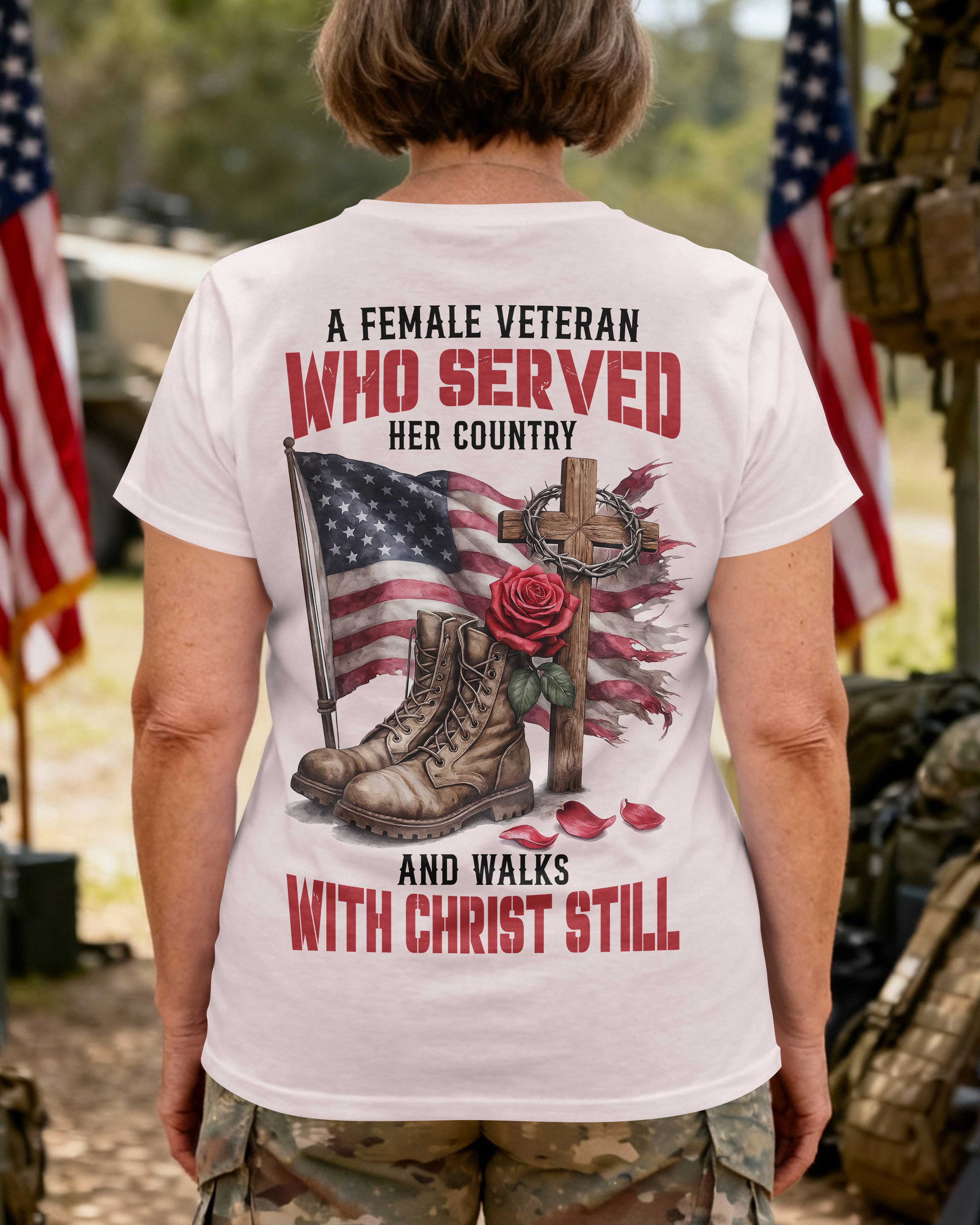 A Female Veteran Who Served Her Country T-Shirt