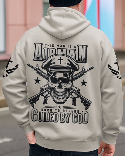 This Man Is A Airman Born To Defend Guided By God T-Shirt