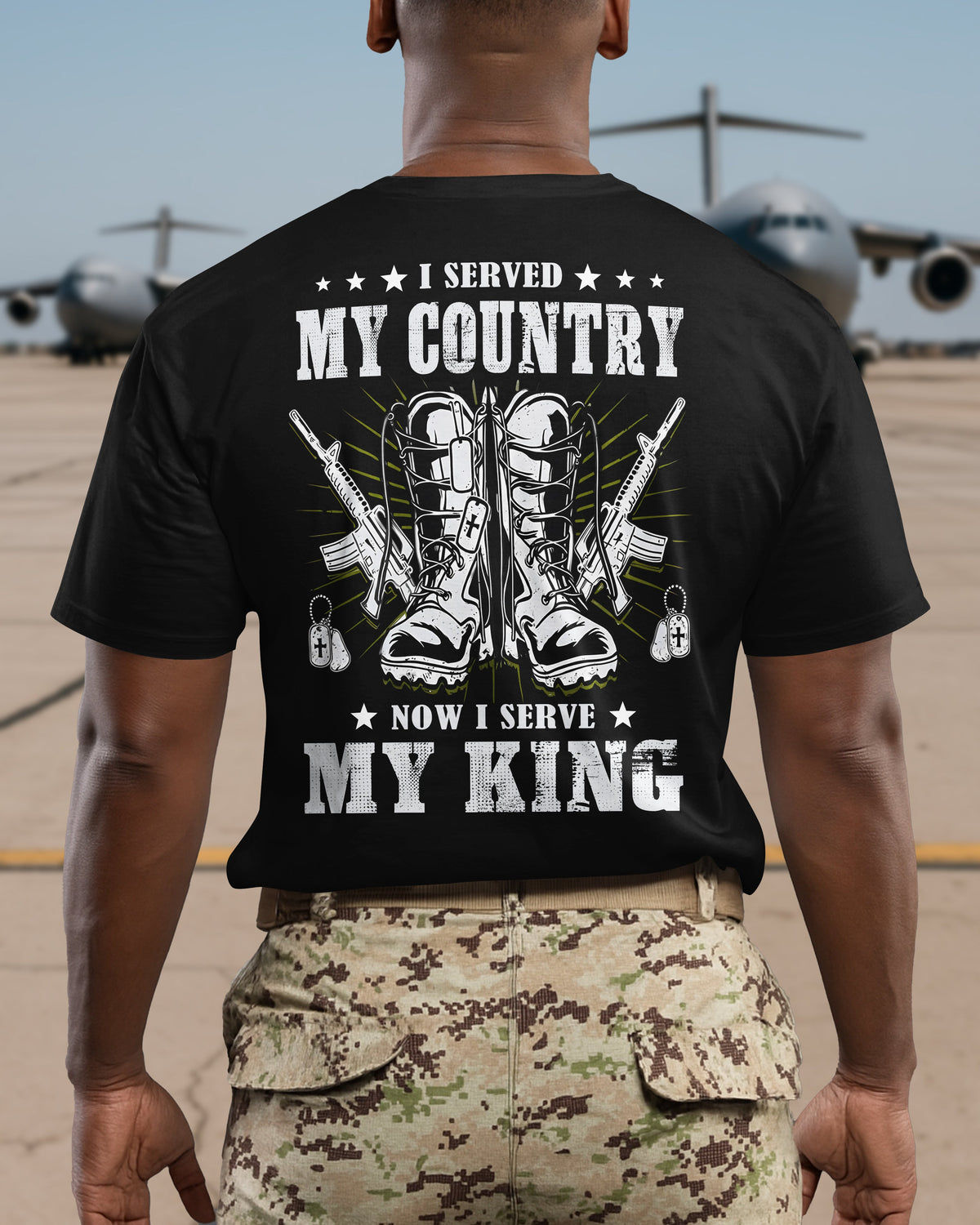 I Served My Country Now I Serve My King T-Shirt