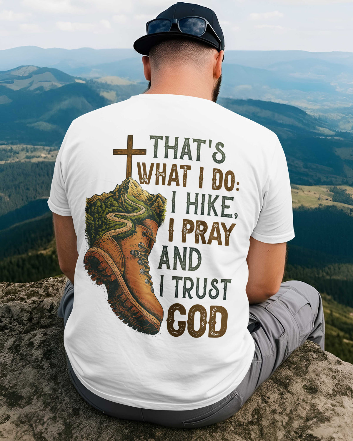 Hike I Pray And I Trust God T-Shirt