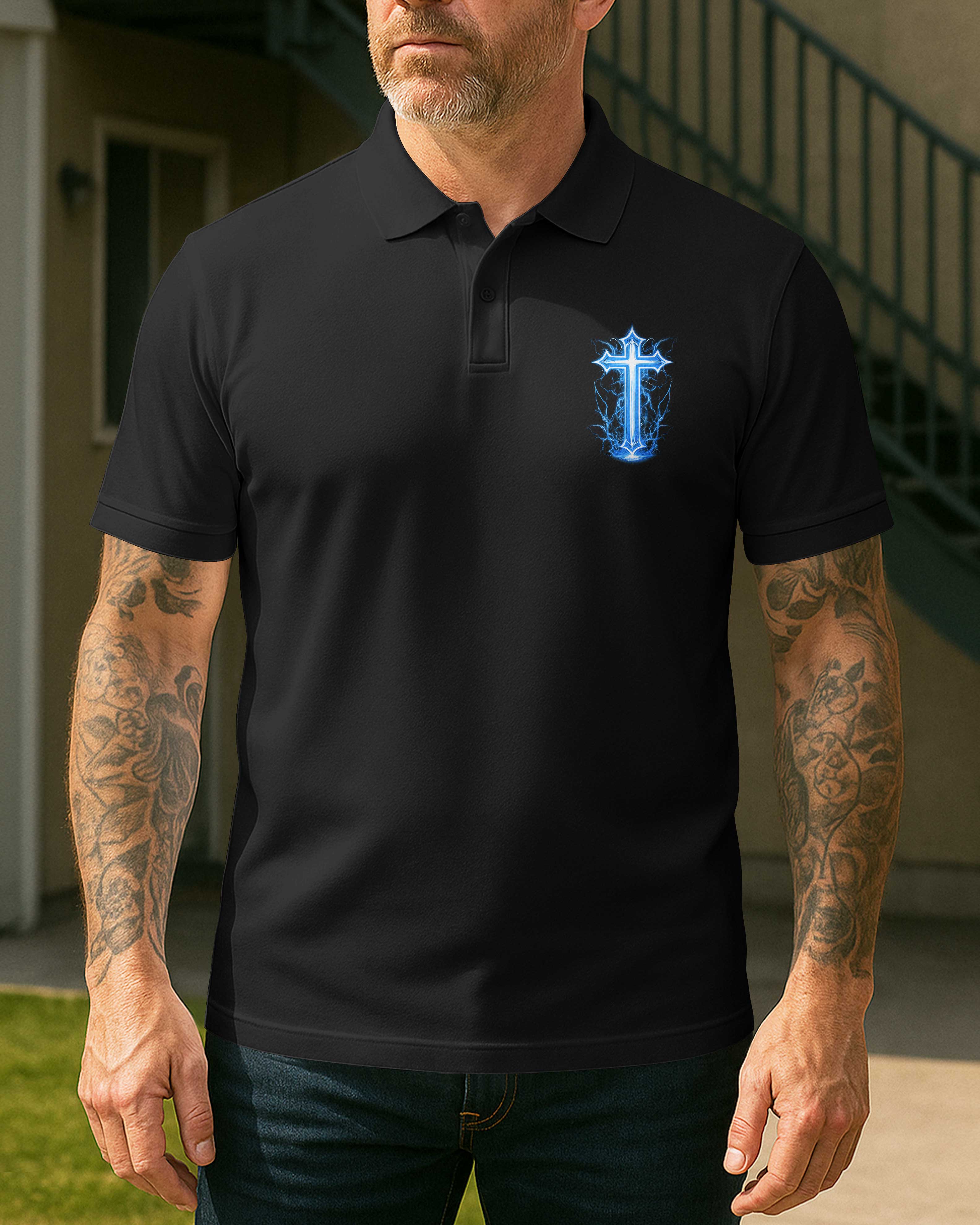 There Is Power All Over Print Polo
