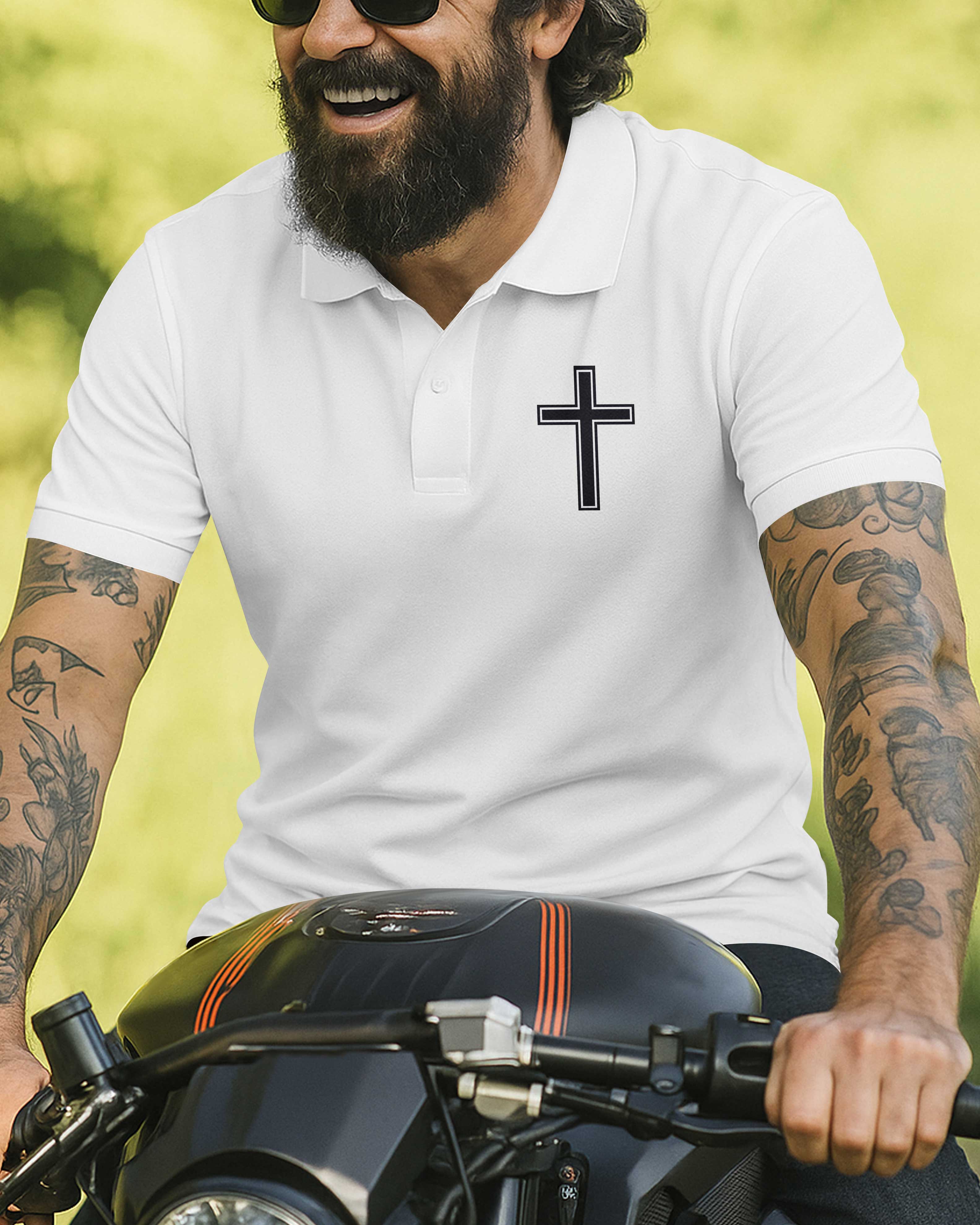 My Faith Is Louder Than My Exhaust All Over Print Polo