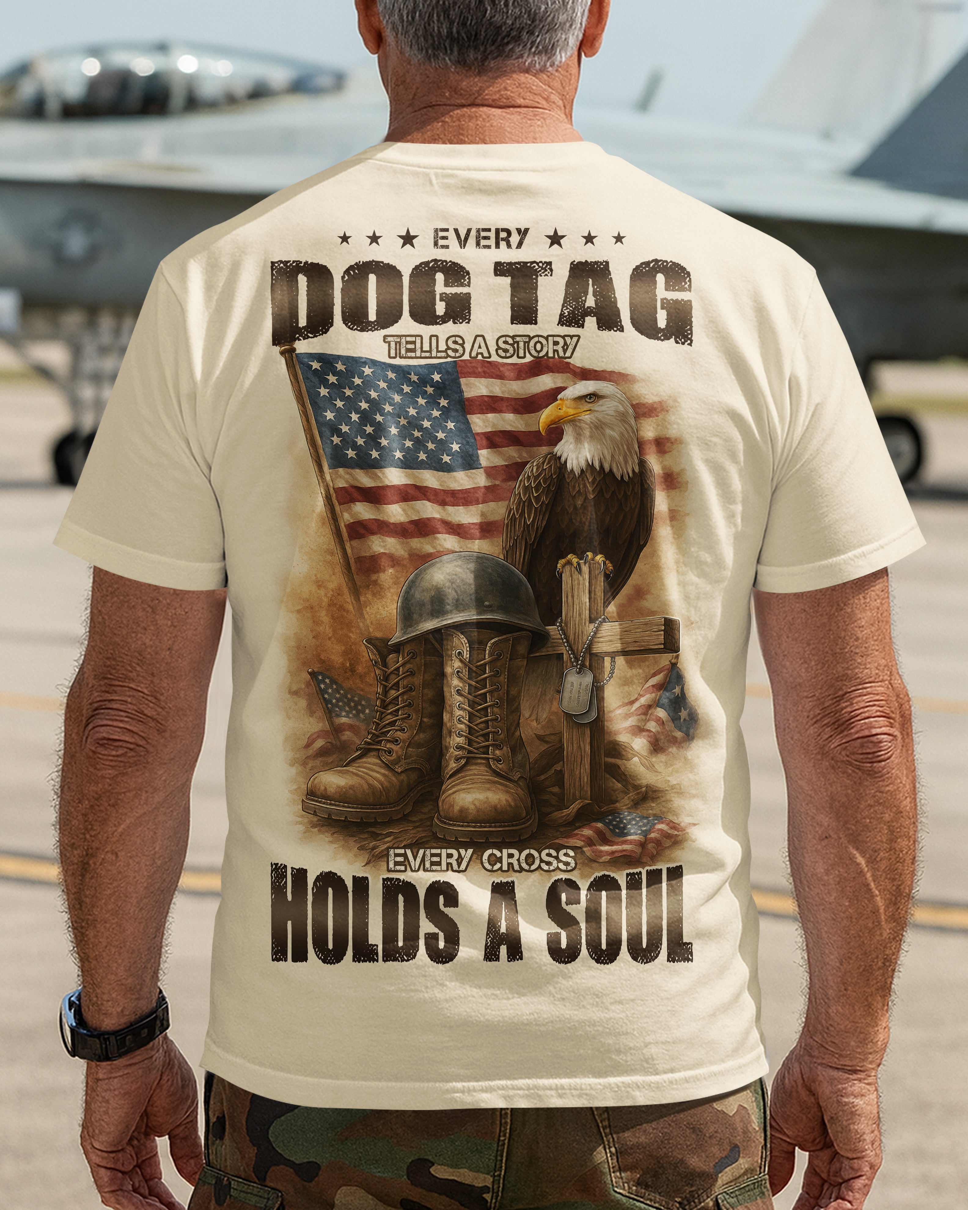 Every Dog Tag Tells A Story Every Cross Holds A Soul T-Shirt