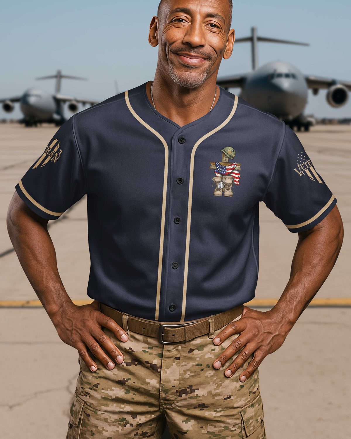 God Found Some Of The Strongest Americans And Made Them Veterans Jersey
