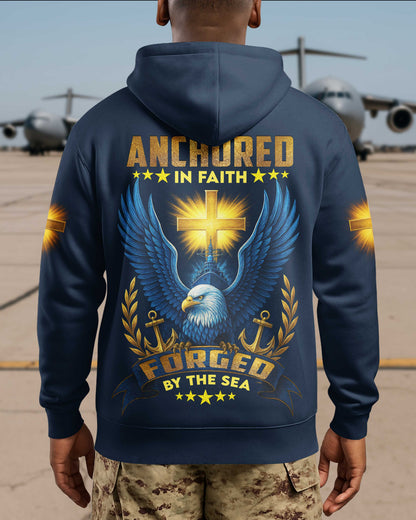 Anchored In Faith Forged By The Sea T-Shirt